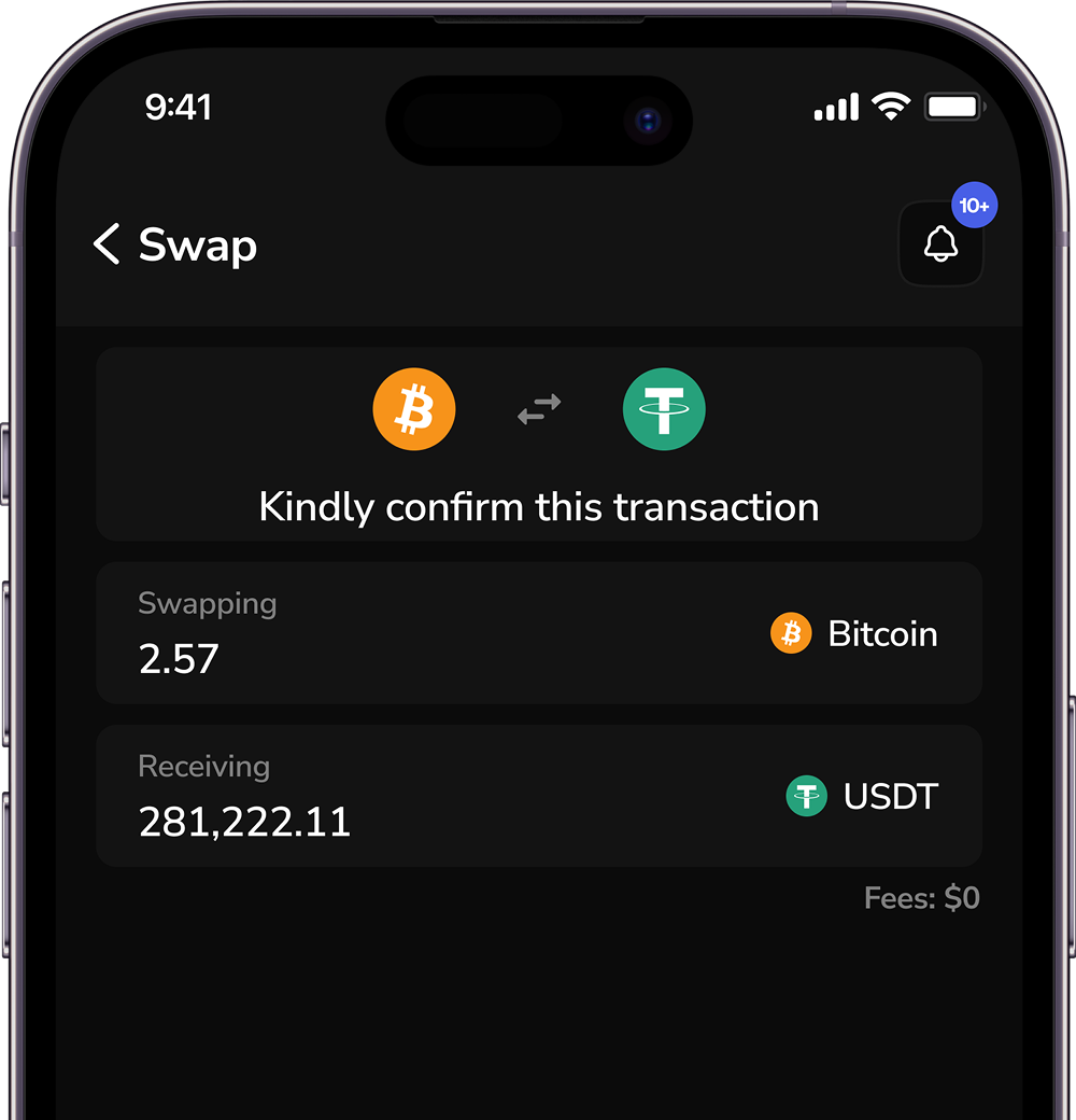 BTC to USDT: Convert Bitcoin BTC to Tether USDT/ Swap BTC to USDT on  ZendWallet