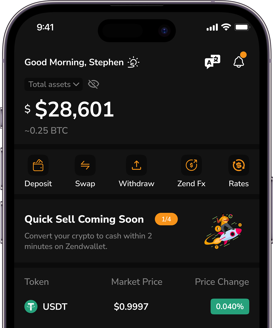 How to Send Money US dollars to China Using USDT with ZendWallet